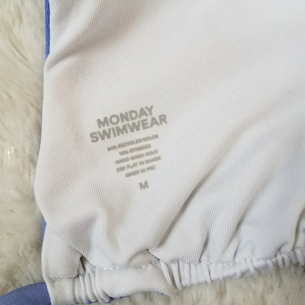 Monday Swimwear Barbados Bikini Set Swimsuit in Cloud Small/Medium